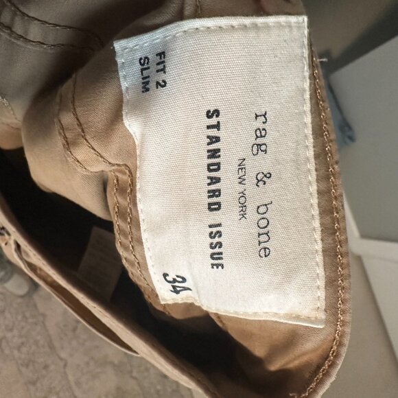 Rag & Bone Fit 2 Five-pocket Twill Pants In Beige - Picture 3 of 5